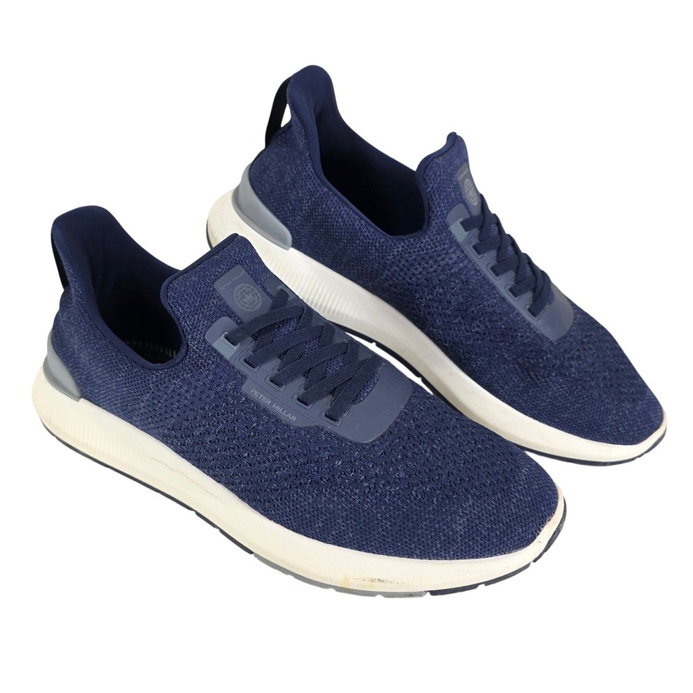 Peter Millar Hyperlight Apollo Navy Blue Knit Sne… - image 1